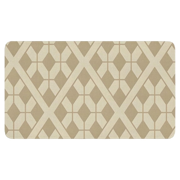 Elegant Indoor Door Mat 30x17 Inch Non-Slip, Highly Absorbent & Resist Dirt Geometry Grey Design Effortless Cleaning