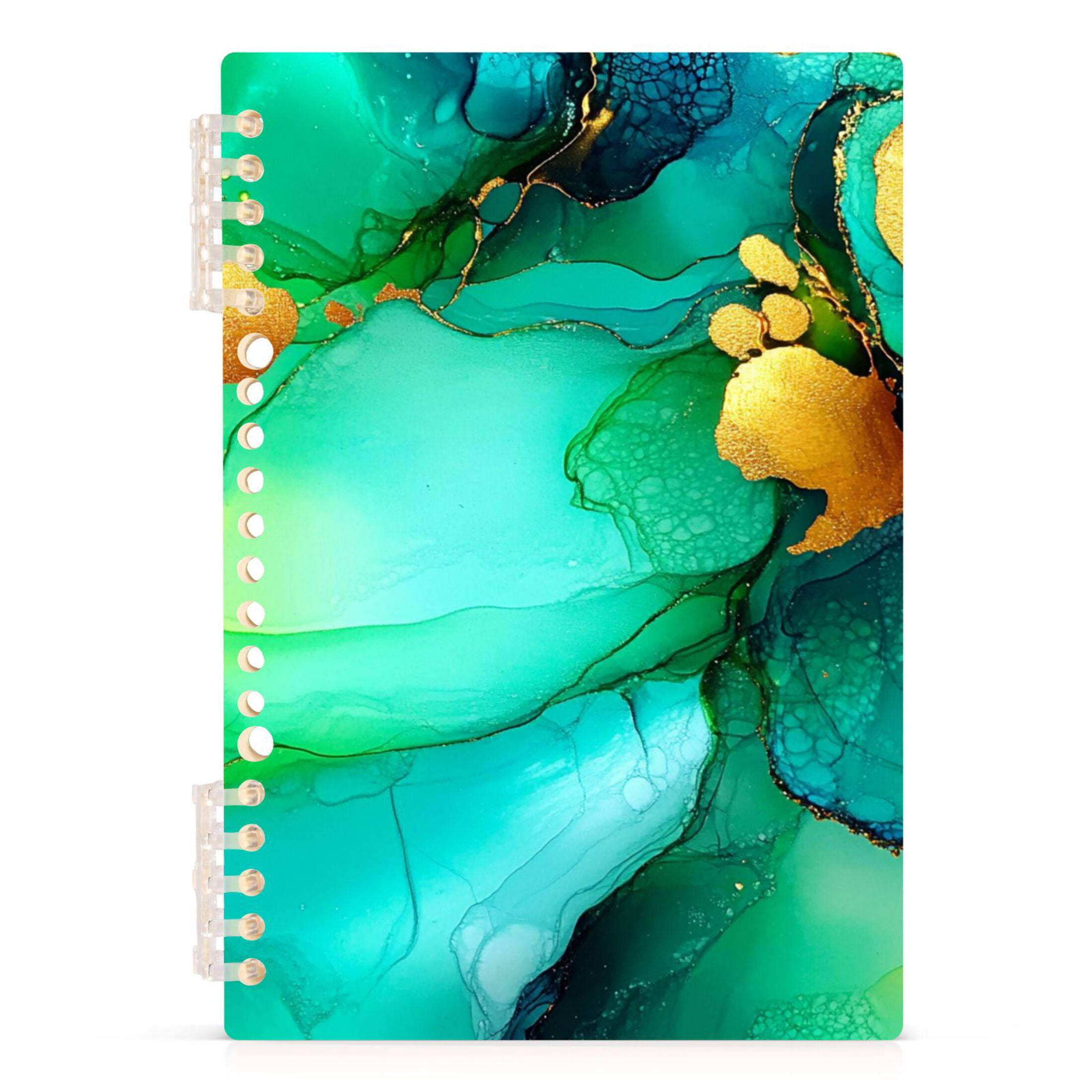 Ink Journal Front Elegant Ink Design Lined Spiral Journal Notebook 60 Pages A5 College ...