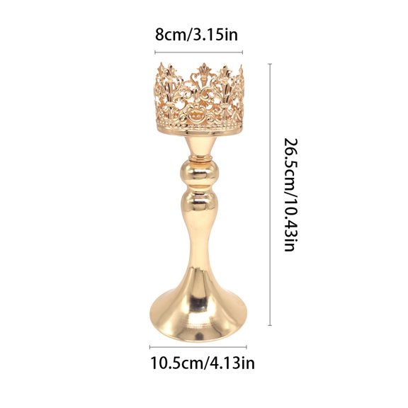 Elegant Iron Candlestick Holder for Romantic Dinner and For Wedding Decor