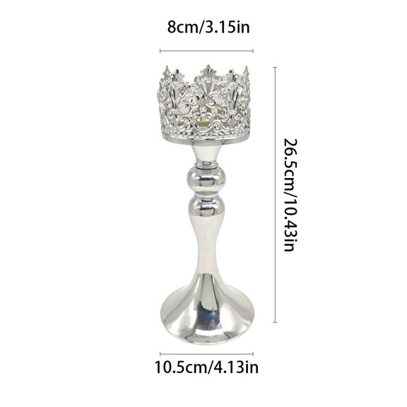 Elegant Iron Candlestick Holder for Romantic Dinner and For Wedding Decor