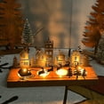thumbnail image 1 of Elegant Iron Metal Christmas Reindeer & Tree Candle Holder - Festive Tabletop Decor for Home, Party, Gift with Illuminating Ambiance, Black Holiday Decoration Centerpiece, 1 of 8