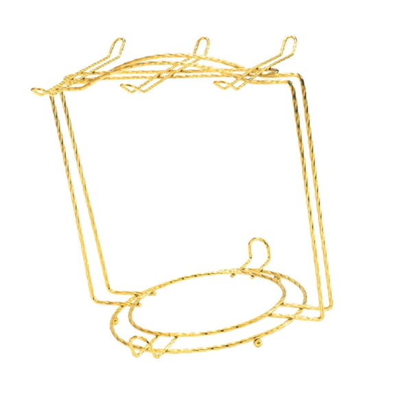 Elegant Iron Mug Holder Stand for Kitchen Countertop Space Saving Saucers Holder Drainboard Rack with Stable Base