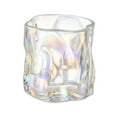 thumbnail image 1 of Elegant Irregular Glass Cups, Irregular Glass Cups for Whiskey, Scotch, Cocktails - Unique Glassware for Home, Bar, and Parties - Old Fashioned Glasses, 1 of 6