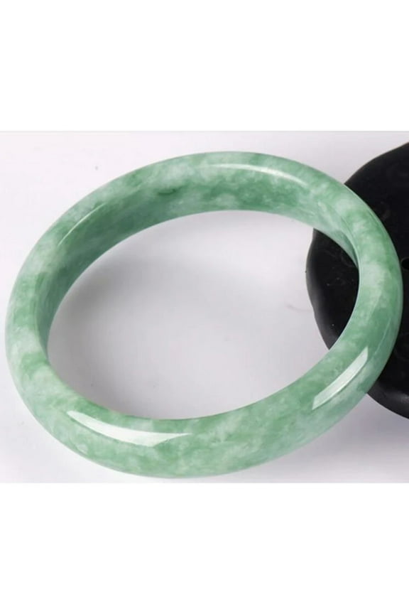 Elegant Jade Classic Bangle Bracelet, 2.36"