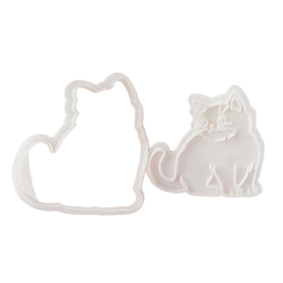Elegant Japanese Cats Biscuits Molds Lovely Cats Cookie Stamp Cats Shape Stamp for Handmade Treats and Dessert