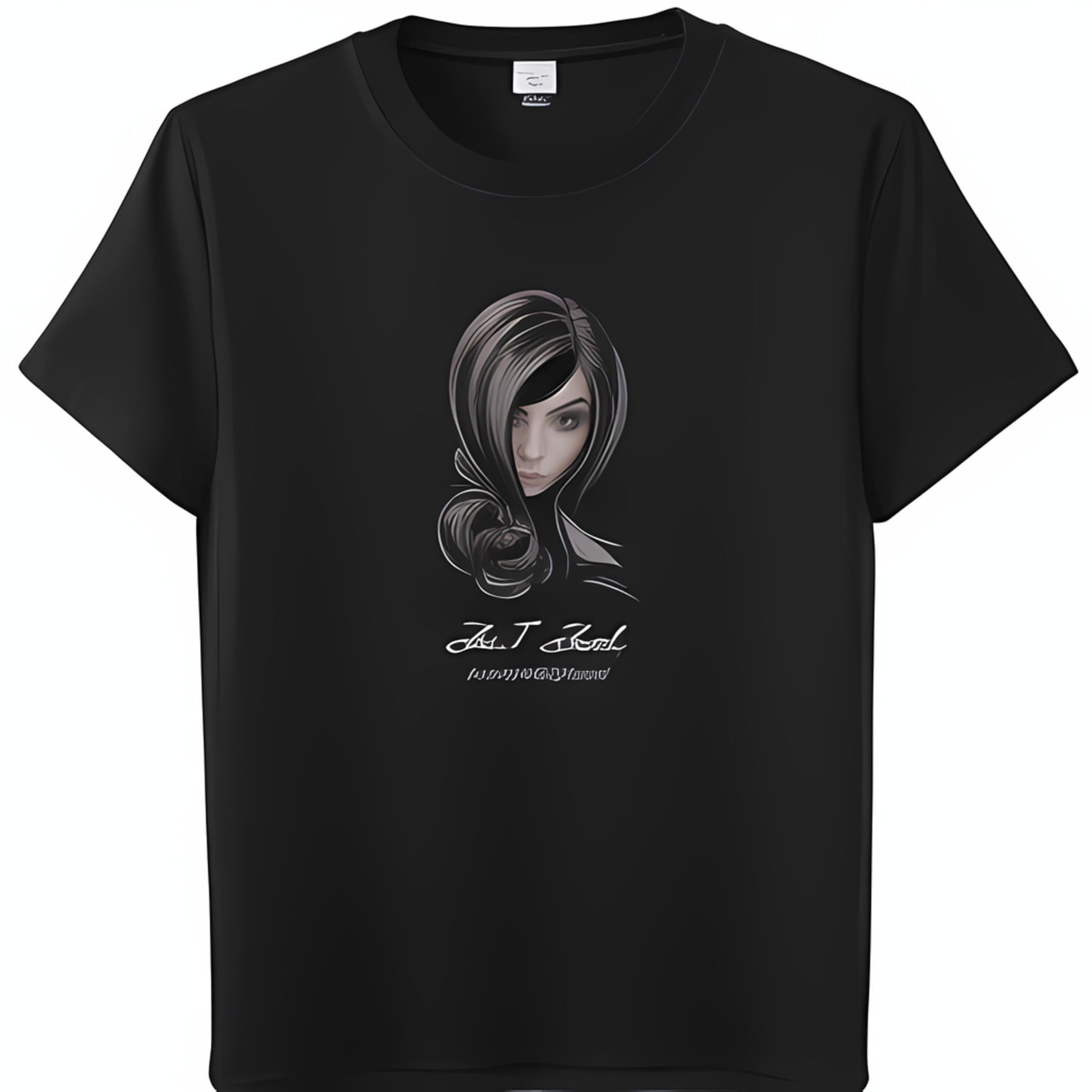 Elegant Jem T Hair Stylist T-Shirt Featuring Jeneice Wadkin's Portrait ...