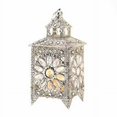 thumbnail image 1 of Elegant Jewel Silver Sparkle Decorative Candle Lantern, 1 of 2