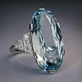 thumbnail image 1 of Elegant Jewelry Cubic Zircon 925 Silver Ring Women Engagement Gift Sz 6-10, 1 of 8