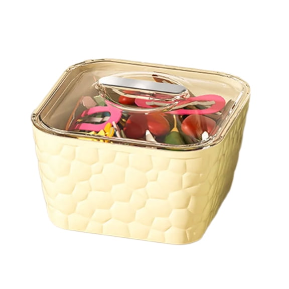 Elegant Jewelry and Hair Accessories Organizers Box Hair Clip Storage Box Plastic Texture for Bedroom or Office Use