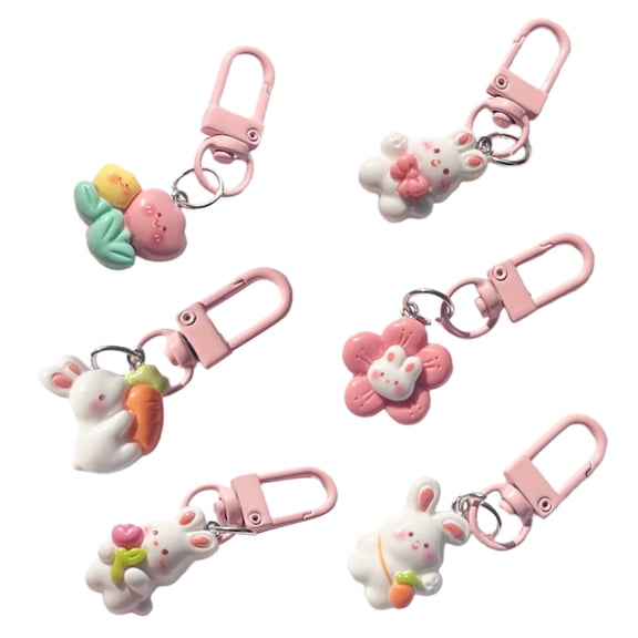 Elegant Keychain Decoration Cute Keychain for Women Plastic Bag Pendant Key Girls Kids Couple Jewelry