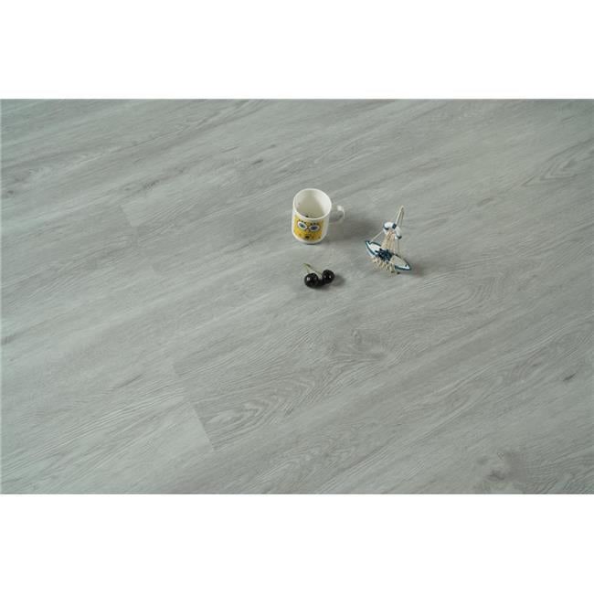 Elegant Kitchen & Bath LVFGRY04-7-7-V2 7 x 48 x 7 mm 20 Mil Luxury Vinyl Flooring, Pearl Grey