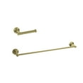 thumbnail image 1 of Elegant Kitchen and Bath Alma 2-Piece Bathroom Hardware Set in Brushed Gold, 1 of 8
