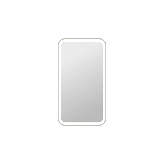 Elegant Kitchen and Bath 36 Inch Rectangle LED Front and Backlit Wall Mirror in Silver