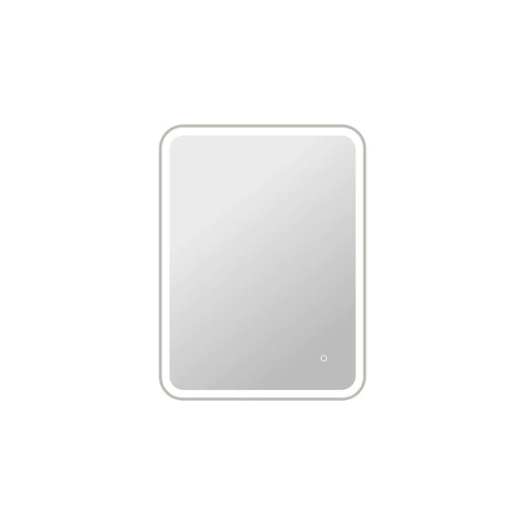 Elegant Kitchen and Bath 36 Inch Rectangle LED Front and Backlit Wall Mirror in Silver