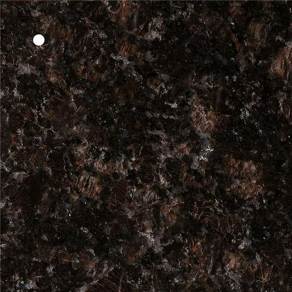 Elegant Kitchen & Bath ST-300 6 in. Stone Finish Sample, Dark Brown Granite