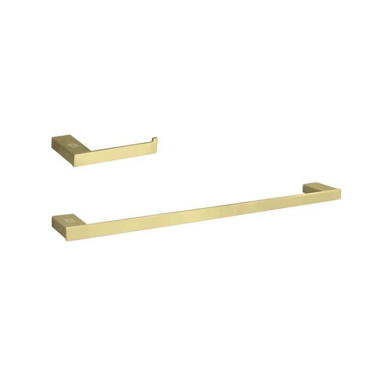 Brushed Gold Stainless Steel Bathroom Hardware Set