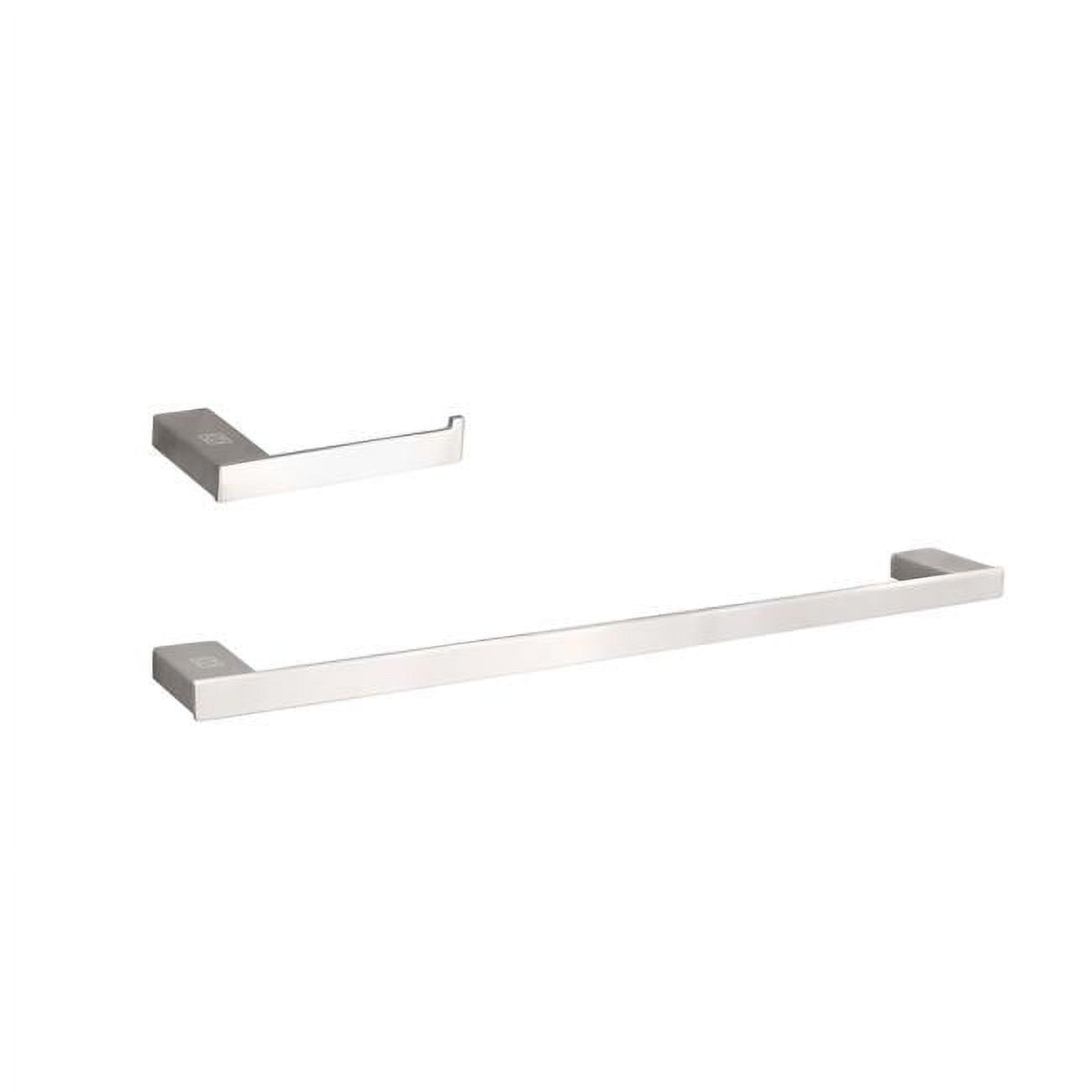 Brushed Nickel 2-Piece Bathroom Hardware Set