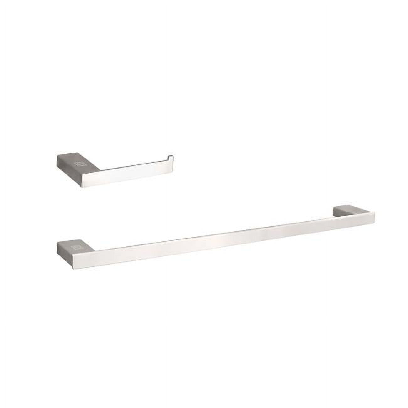 Brushed Nickel 2-Piece Bathroom Hardware Set