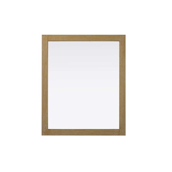 Elegant Kitchen & Bath VM33036LO 30 x 36 in. Norah Rectangle Wood Mirror, Linen Oak