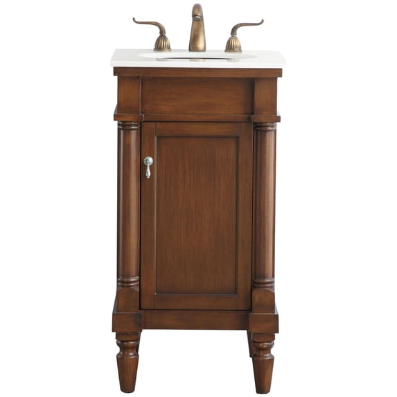 Elegant Lighting VF13018WT-VW Lexington 18" Free Standing Single Basin Vanity Set - Wood