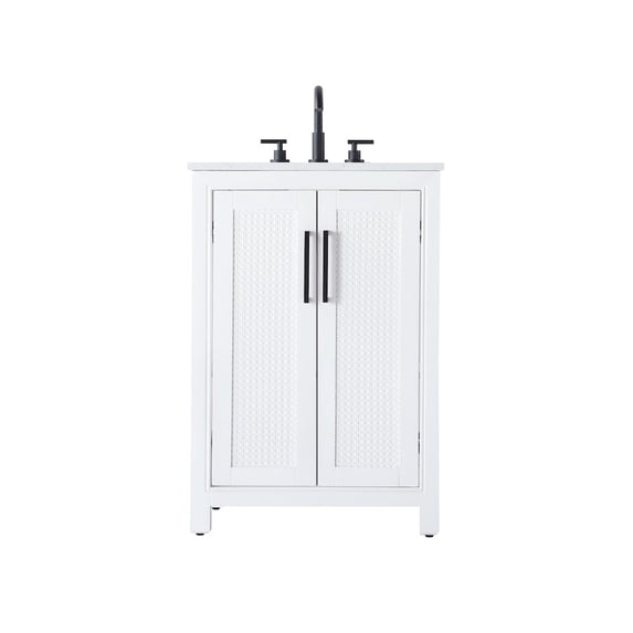 Elegant Kitchen and Bath 24 Inch Single Bathroom Vanity In White