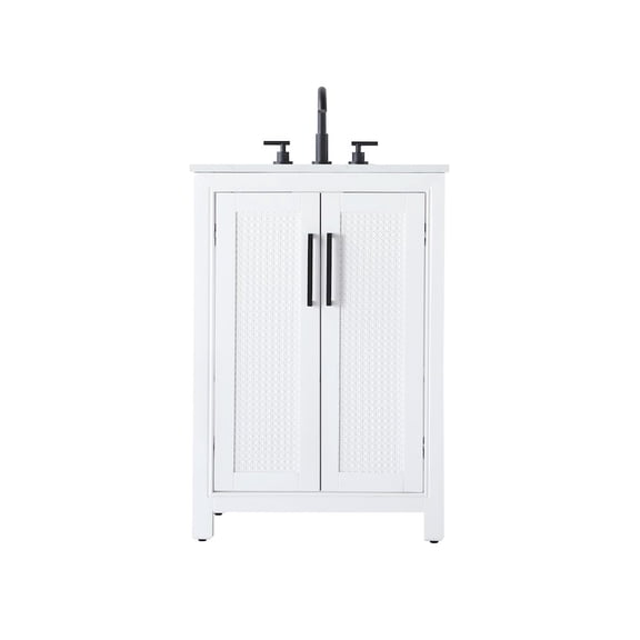Elegant Kitchen and Bath 24 Inch Single Bathroom Vanity In White