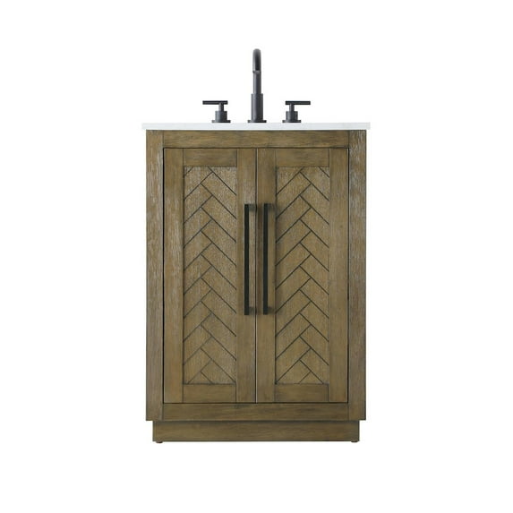Elegant Kitchen and Bath 24 inch Single Bathroom Vanity in Hazel Oak