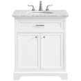 thumbnail image 1 of Elegant Decor Americana 30" Wood Single Bathroom Vanity in White, 1 of 7