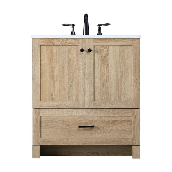 Elegant Kitchen and Bath 30 Inch Single Bathroom Vanity In Mango Wood