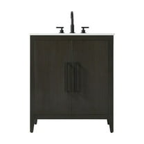 Elegant Kitchen and Bath 30 Inch Single Bathroom Vanity In Mocha Brown