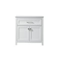 thumbnail image 1 of Elegant Kitchen and Bath 30 Inch Wide Bathroom Storage Freestanding Cabinet In White, 1 of 10