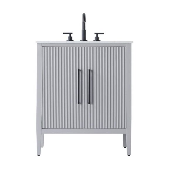 Elegant Kitchen and Bath 30 inch Single Bathroom Vanity in Grey