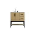 thumbnail image 1 of Elegant Kitchen and Bath 32 inch Single Bathroom Vanity in Honey Brown, 1 of 10