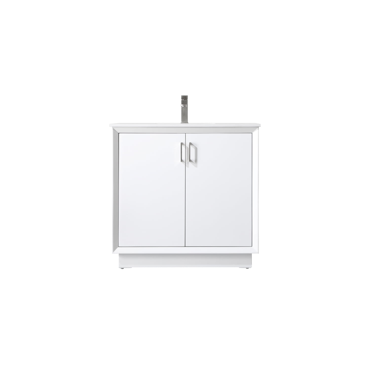 Hayes 36'' White Freestanding Bathroom Vanity with Engineered Marble Top
