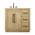 thumbnail image 1 of Elegant Kitchen and Bath 36 inch Single Bathroom Vanity in Linen Oak, 1 of 7