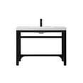 thumbnail image 1 of Elegant Kitchen and Bath 42 inch ADA compliant Single bathroom metal vanity in black, 1 of 7
