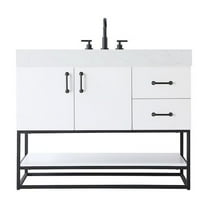 Elegant Kitchen and Bath 42 inch Single Bathroom Vanity in White