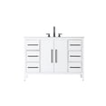 thumbnail image 1 of Elegant Lighting VF29348WH Millie 48" Free Standing Single Basin Vanity Set - White, 1 of 7