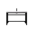 thumbnail image 1 of Elegant Kitchen and Bath 48 inch ADA compliant Single bathroom metal vanity in black, 1 of 7