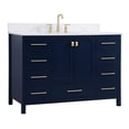 thumbnail image 1 of 48 inch Single Bathroom Vanity in Blue with Backsplash, 1 of 8