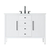 Elegant Kitchen and Bath 48 inch Single Bathroom Vanity in White