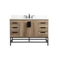 thumbnail image 1 of Elegant Decor Eugene 48" Single Bathroom Vanity with Backsplash in Natural Oak, 1 of 8