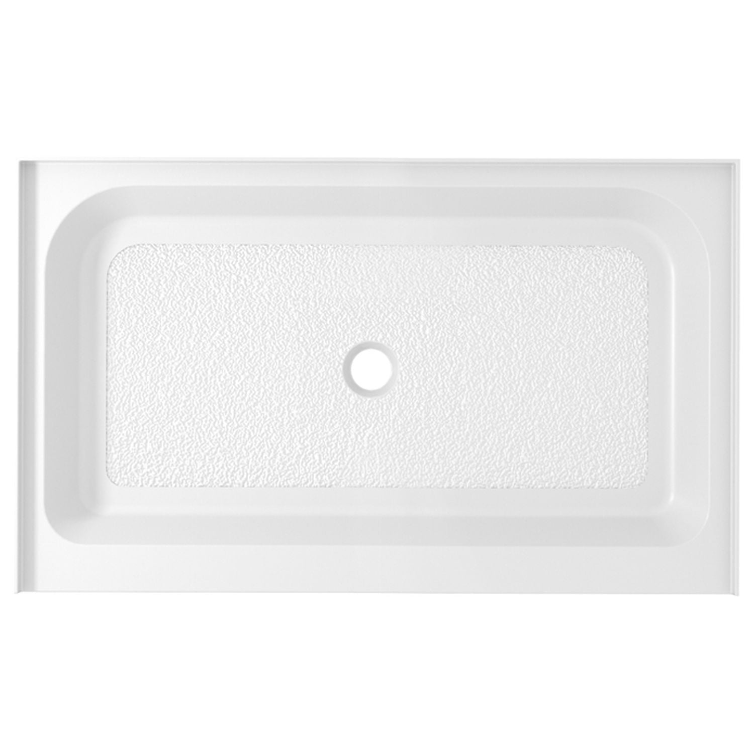 Glossy White 48x32 Acrylic Single Threshold Shower Base