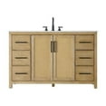 thumbnail image 1 of Elegant Kitchen and Bath 54 Inch Single Bathroom Vanity In Linen Oak, 1 of 13