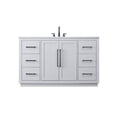 thumbnail image 1 of Elegant Lighting VF29054GR Chase 54" Free Standing Single Basin Vanity Set - Grey, 1 of 7