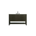 thumbnail image 1 of Elegant Kitchen and Bath 54 inch Single Bathroom Vanity in Mocha Brown, 1 of 13