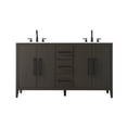 thumbnail image 1 of Elegant Lighting VF29360DMMB Millie 60" Free Standing Double Basin Vanity Set - Brown, 1 of 7