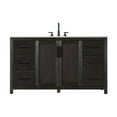 thumbnail image 1 of Elegant Kitchen and Bath 60 Inch Single Bathroom Vanity In Chocolate Oak, 1 of 7