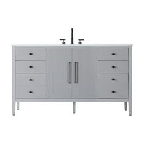 Elegant Kitchen and Bath 60 inch Single Bathroom Vanity in Grey