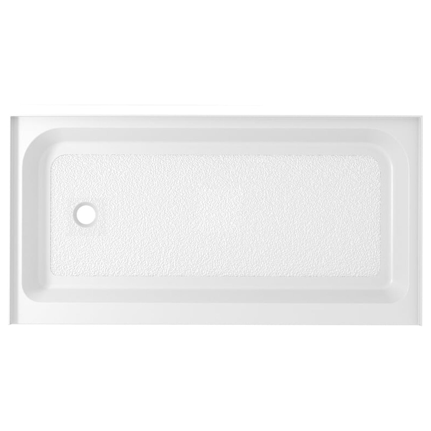 Glossy White 60x32 Inch Acrylic Single Threshold Shower Base